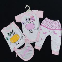 conjunto 1er dia rosado jirafa